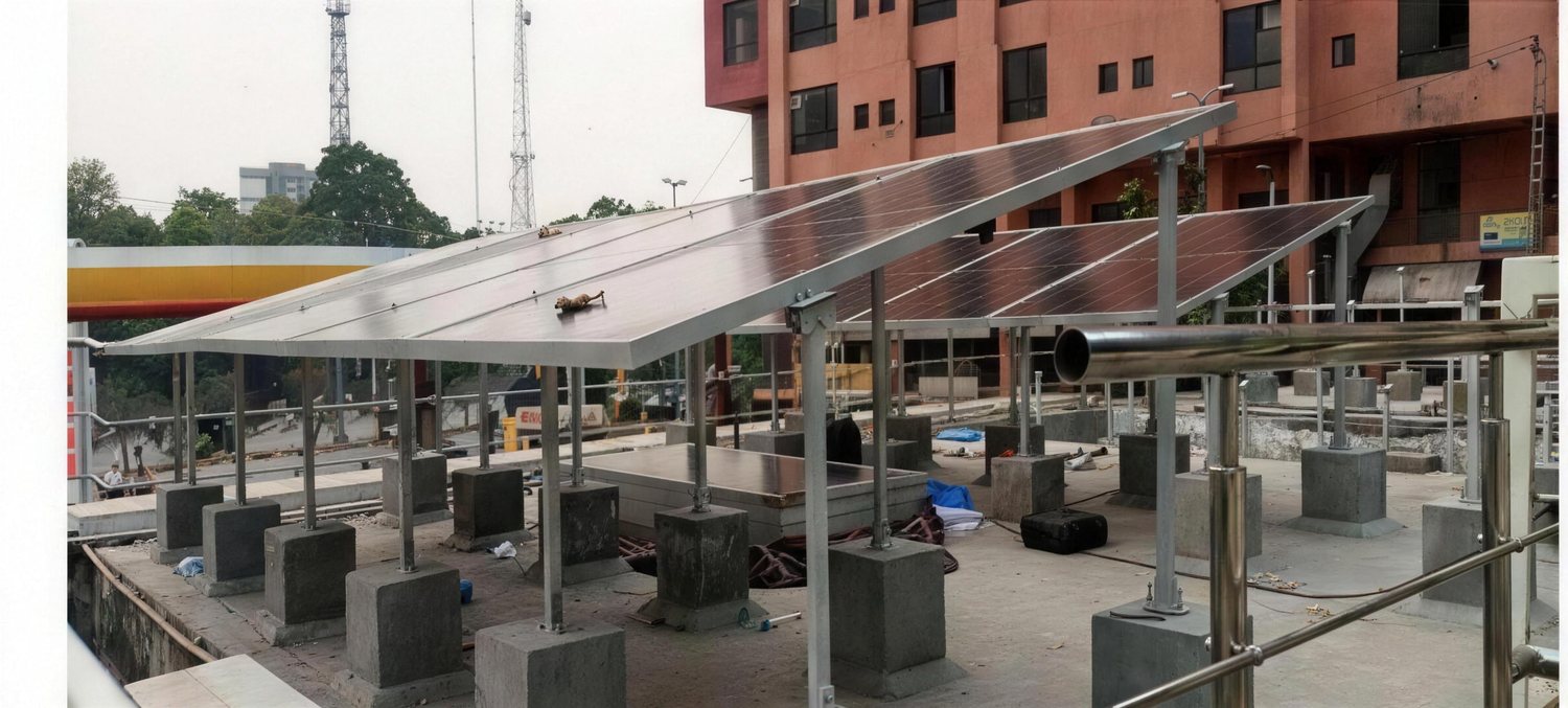 Shell filling station canopy, Lahore